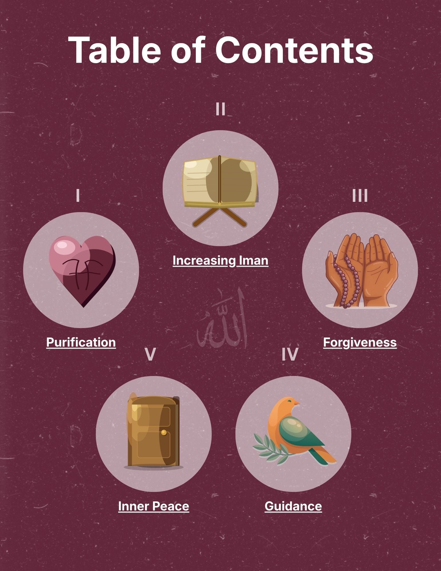 Purification section divider page